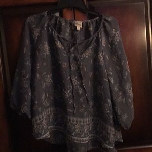 lightweight blouse,  small fits more like medium